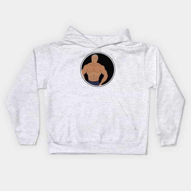 Muscle Dad Kids Hoodie by muscle